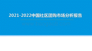2021-2022中国社区团购市场分析报告.pdf