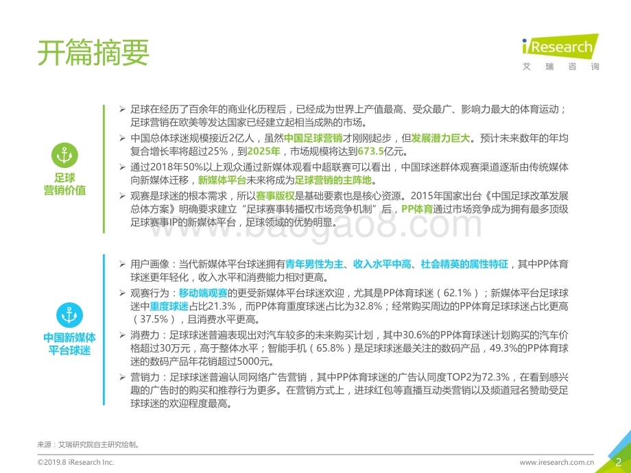 20190903-艾瑞股份-2019年中国新媒体平台足球观赛用户洞察白皮书_53页_2mb.pdf_第2页