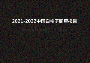 2021-2022中国白帽子调查报告.pdf