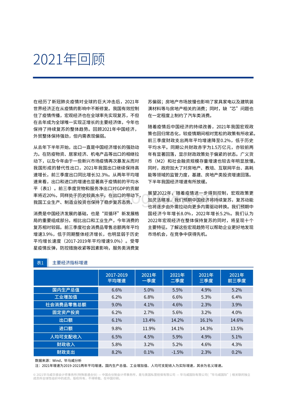 2022年宏观经济十大趋势展望分析报告.pdf_第3页