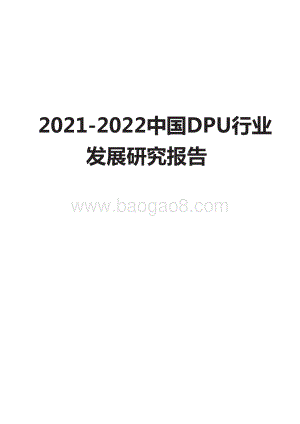 2021-2022中国DPU行业发展研究报告.pdf