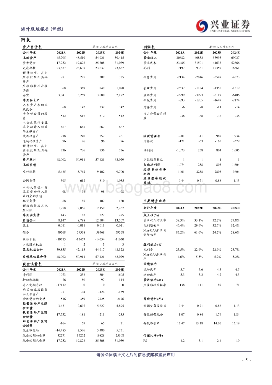 20220330-兴证国际证券-京东健康-06618.HK-营收超预期_活跃用户快速增长_7页_454kb (1).pdf_第5页