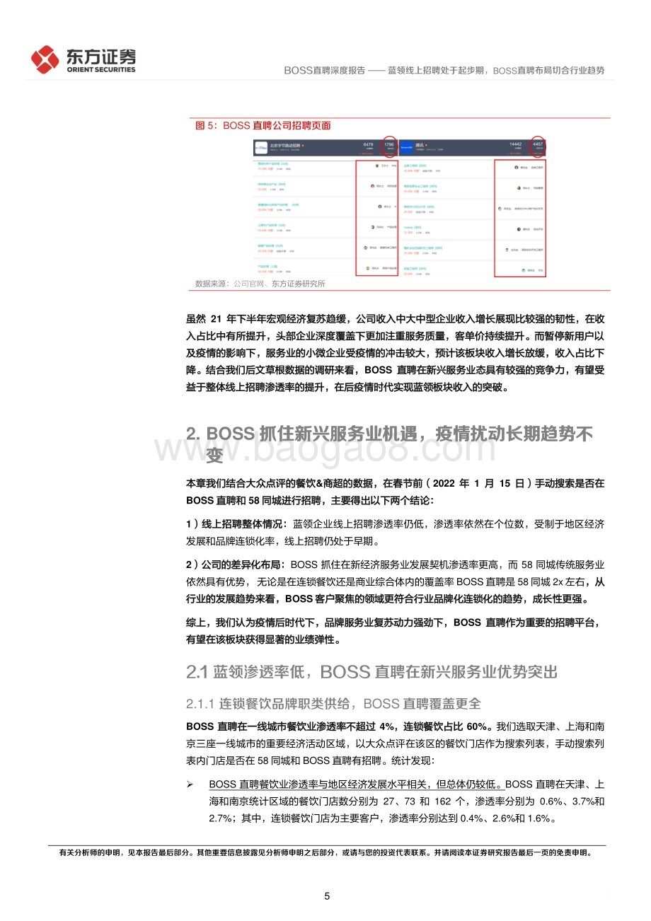20220330-东方证券-BOSS直聘深度报告_蓝领线上招聘处于起步期_BOSS直聘布局切合行业趋势_15页_806kb (1).pdf_第5页