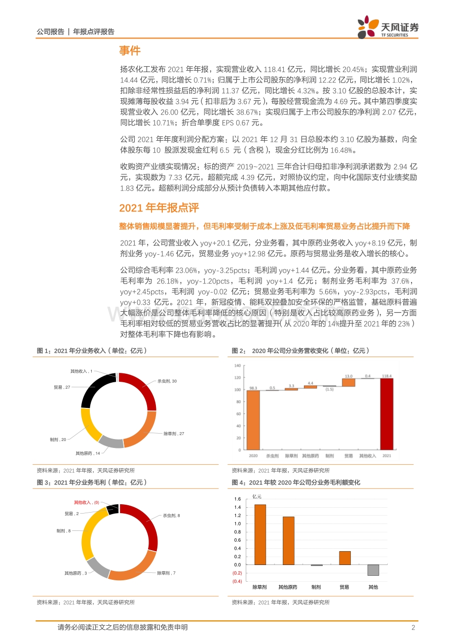 20220330-天风证券-扬农化工-600486.SH-21年营收大幅增长_新项目投放助力发展再上台阶_7页_1mb (1).pdf_第2页