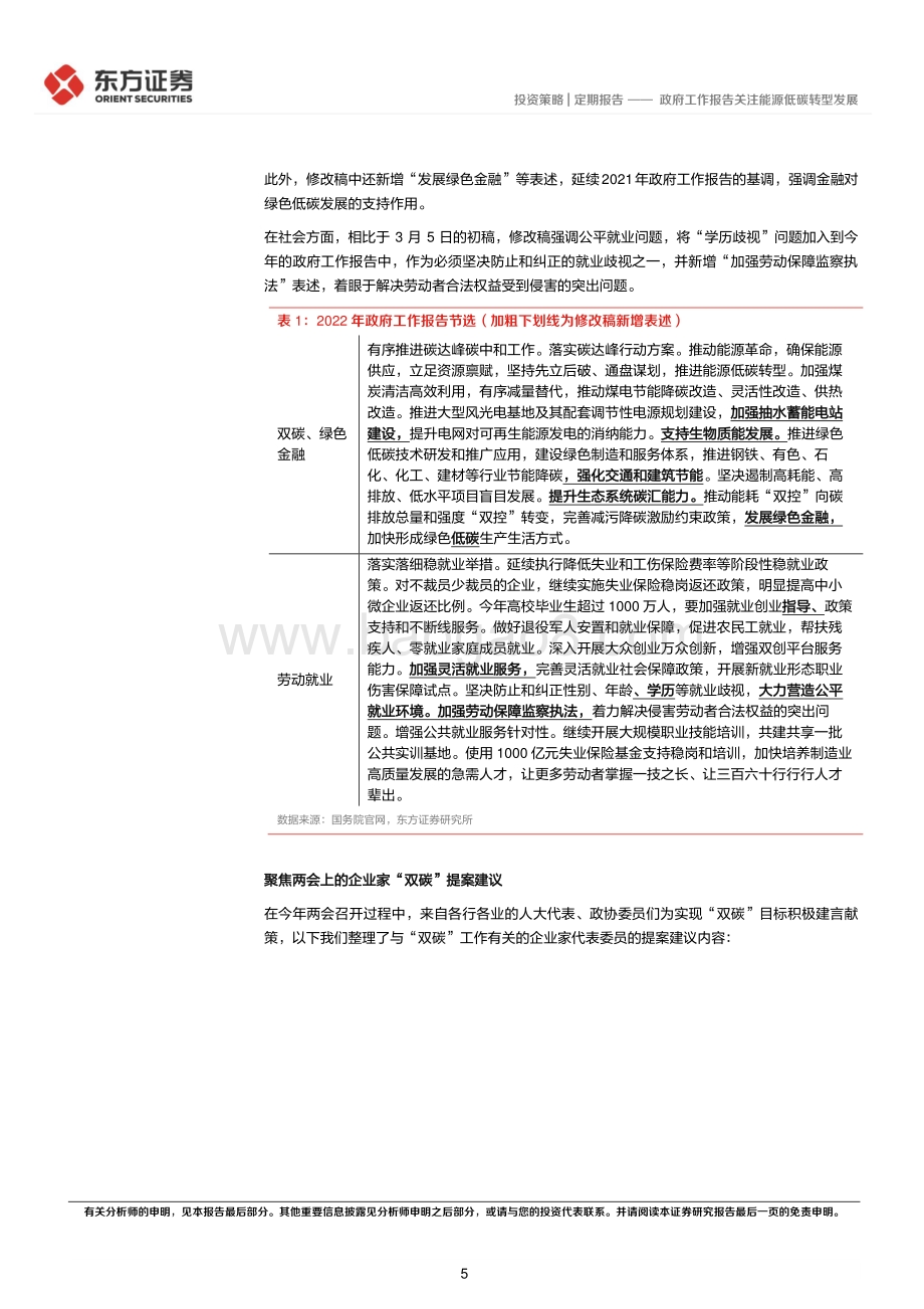 20220330-东方证券-ESG双周报第八期_政府工作报告关注能源低碳转型发展_10页.pdf_第5页
