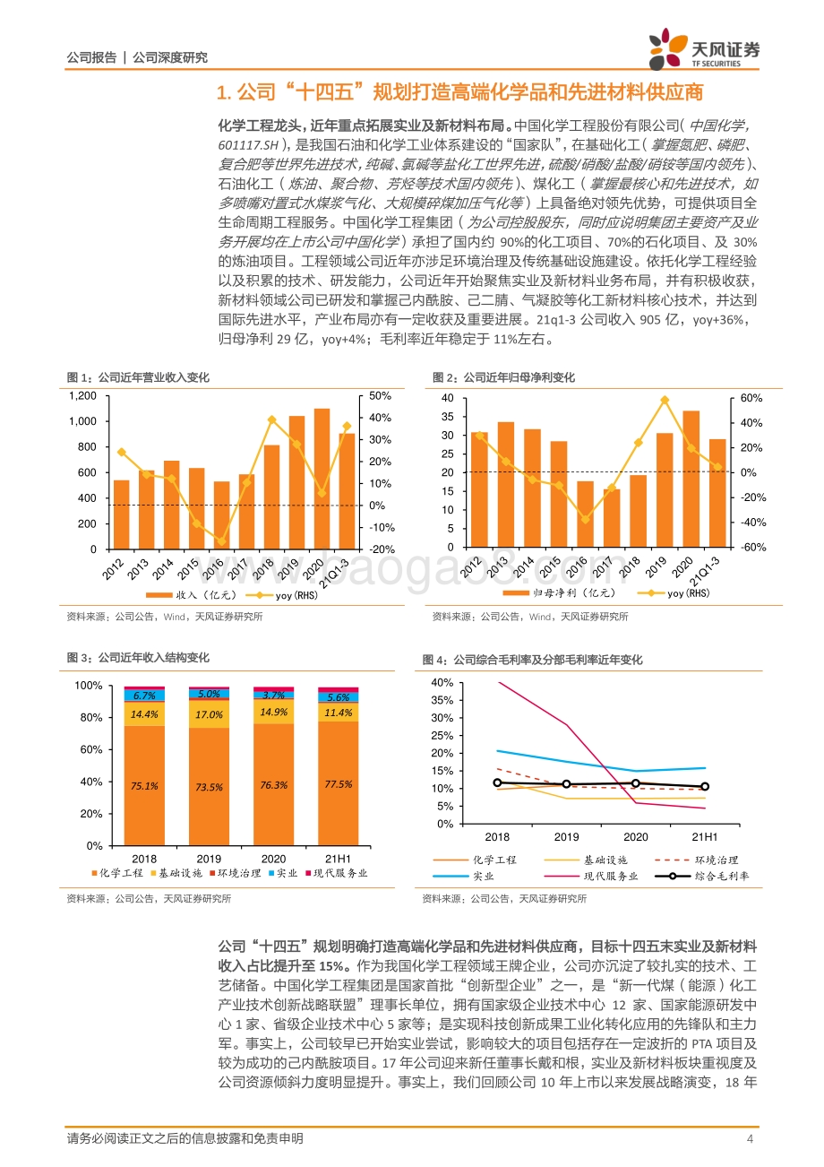 深度报告-20220330-天风证券-中国化学-601117.SH-央企系列5_怎么看化学实业新材料业务前景__23页_1mb (1).pdf_第4页