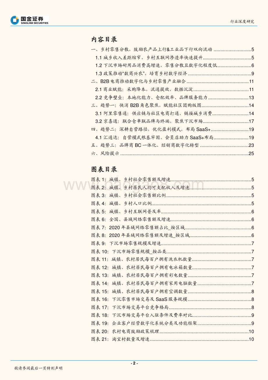 深度报告-20220330-国金证券-电商行业研究_数商兴农_下沉零售数字化趋势探讨_27页_4mb.pdf_第2页