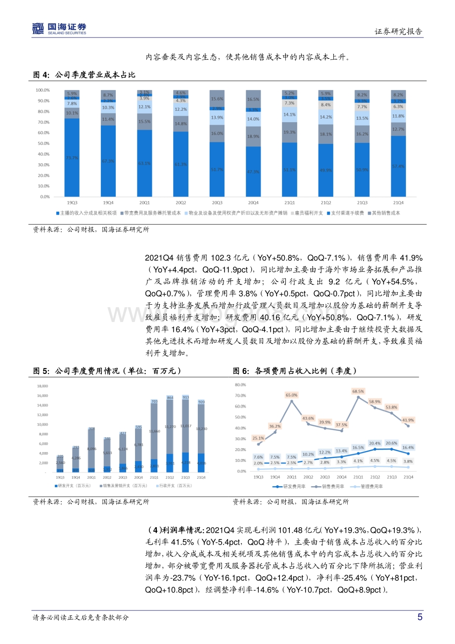 20220330-国海证券-快手-W-01024.HK-2021Q4财报点评_用户创新高_广告增长强劲_闭环电商生态持续向好_17页_977kb.pdf_第5页