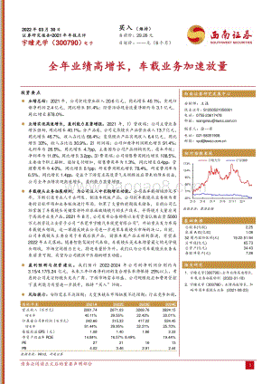 20220330-西南证券-宇瞳光学-300790.SZ-全年业绩高增长_车载业务加速放量_5页_1mb.pdf