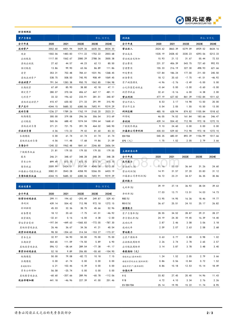 20220331-国元证券-青鸟消防-002960.SZ-青鸟消防2021年年报点评_核心业务快速增长_储能消防打开成长空间_3页_1mb (1).pdf_第2页