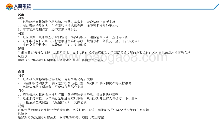 20220331-大越期货-贵金属早报_20页_719kb.pdf_第4页
