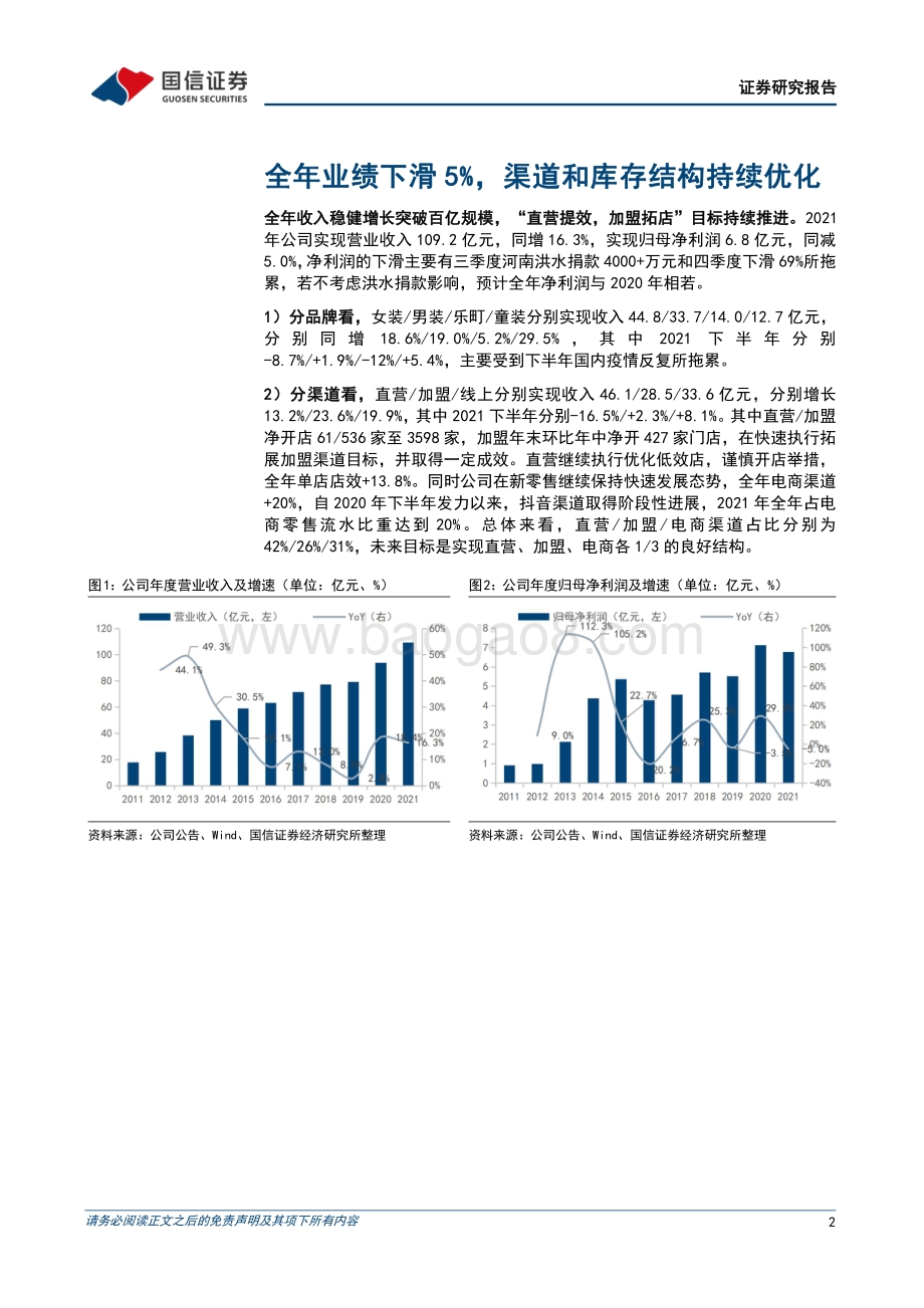 20220330-国信证券-太平鸟-603877.SH-2021年业绩下滑5_渠道和库存结构优化_10页_847kb.pdf_第2页
