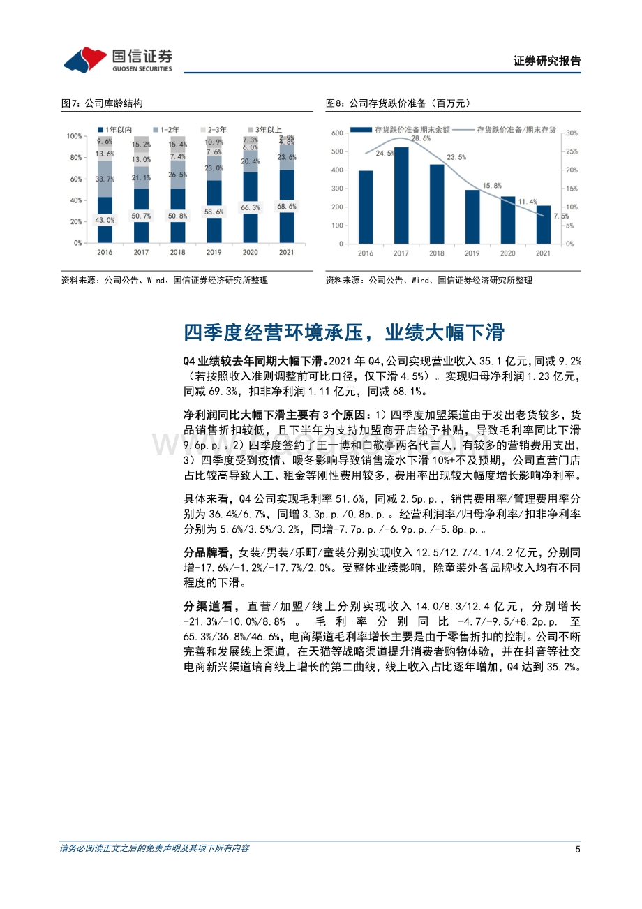 20220330-国信证券-太平鸟-603877.SH-2021年业绩下滑5_渠道和库存结构优化_10页_847kb.pdf_第5页