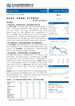 20220330-东北证券-厦门银行-601187.SH-厦门银行2021年报点评_息差回升_存贷高增_资产质量向好_6页_802kb.pdf
