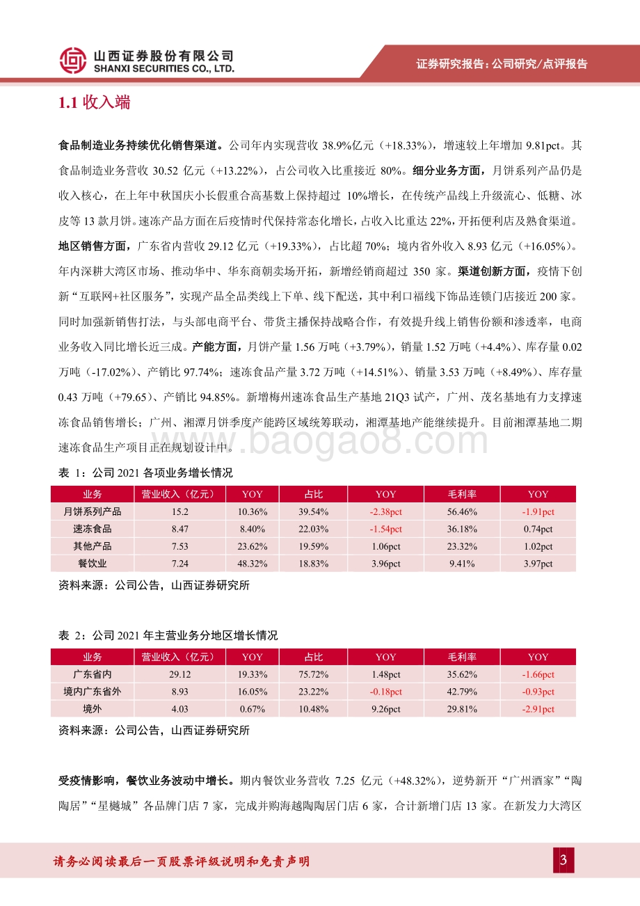 20220331-山西证券-广州酒家-603043.SH-营收业绩双位数增长_四大食品生产基地产能有序释放_7页_917kb.pdf_第3页