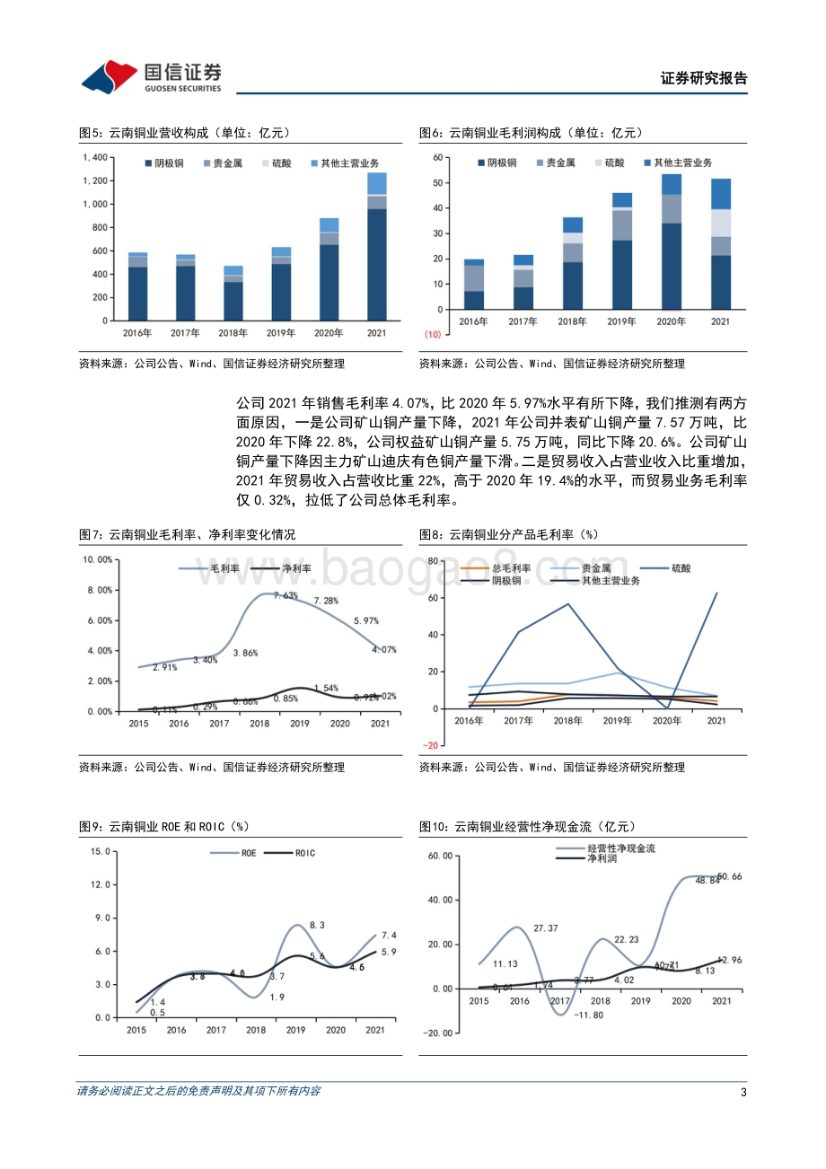20220331-国信证券-云南铜业-000878.SZ-受益于精矿加工费上行_冶炼环节利润有望增厚_8页_855kb (1).pdf_第3页