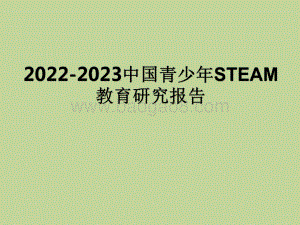 2022-2023中国青少年STEAM教育研究报告.pdf