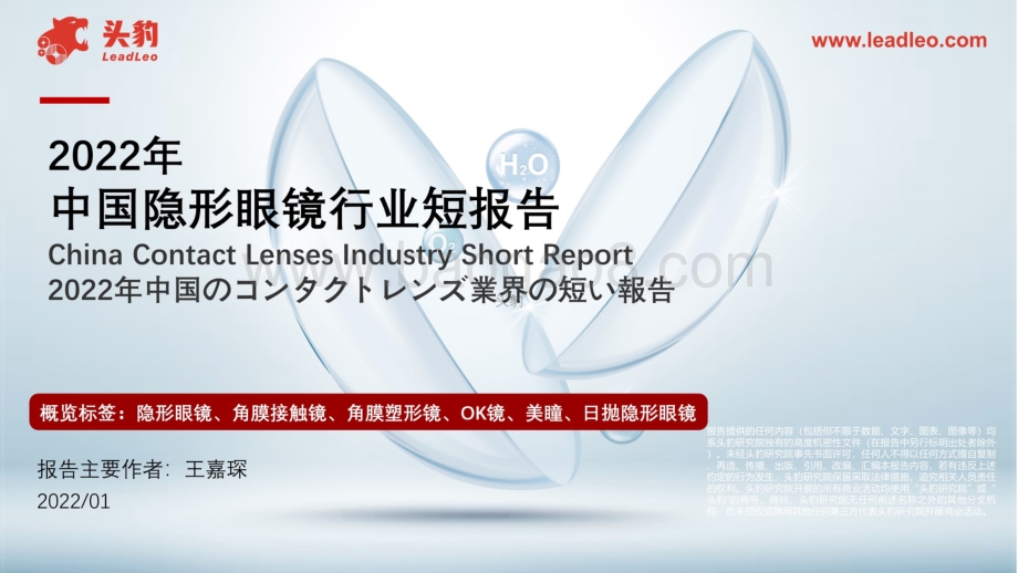 2022年中国隐形眼镜行业短报告_27页_18mb.pdf_第1页