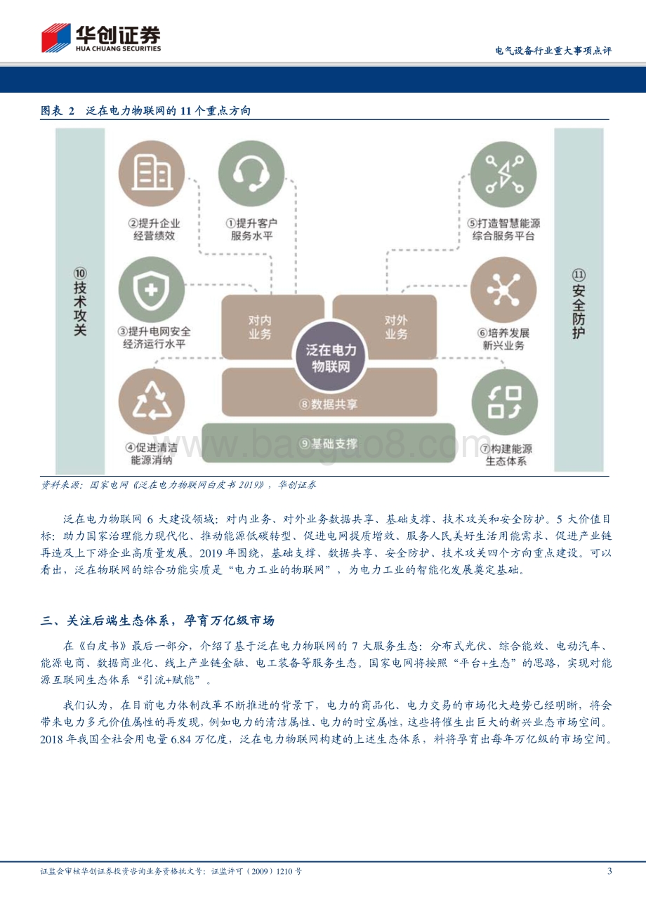20191014-华创证券-电气设备行业重大事项点评：泛在电力物联网白皮书发布后端生态孕育万亿级市场_7页_716kb.pdf_第3页