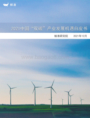2021年中国“双碳”产业发展机遇白皮书_36页_4mb.pdf