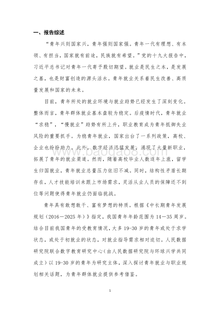 人民数据：青年就业与职业规划报告（2021）_28页_807kb.pdf_第4页