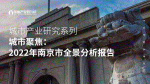 城市产业研究系列--城市聚焦：2022年南京市全景分析报告_103页_6mb.pdf