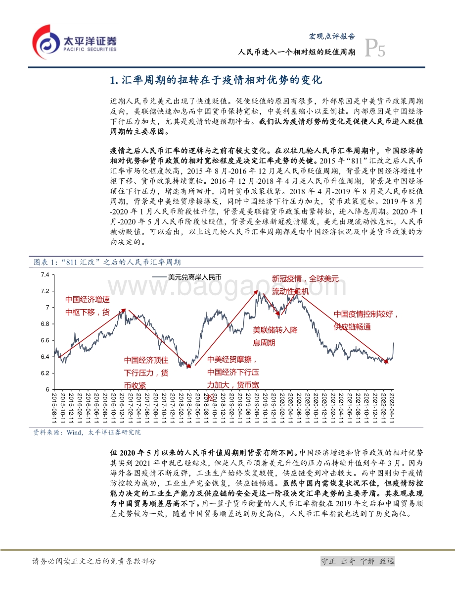 20220427-太平洋-人民币进入一个相对短的贬值周期_10页_1mb.pdf_第5页