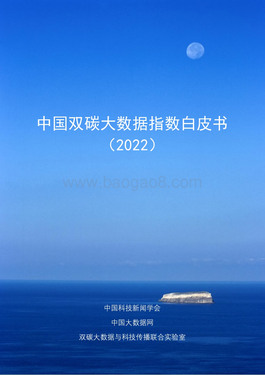 中国双碳大数据指数白皮书（2022）-中国大数据网-2022-79页_3mb.pdf_第1页