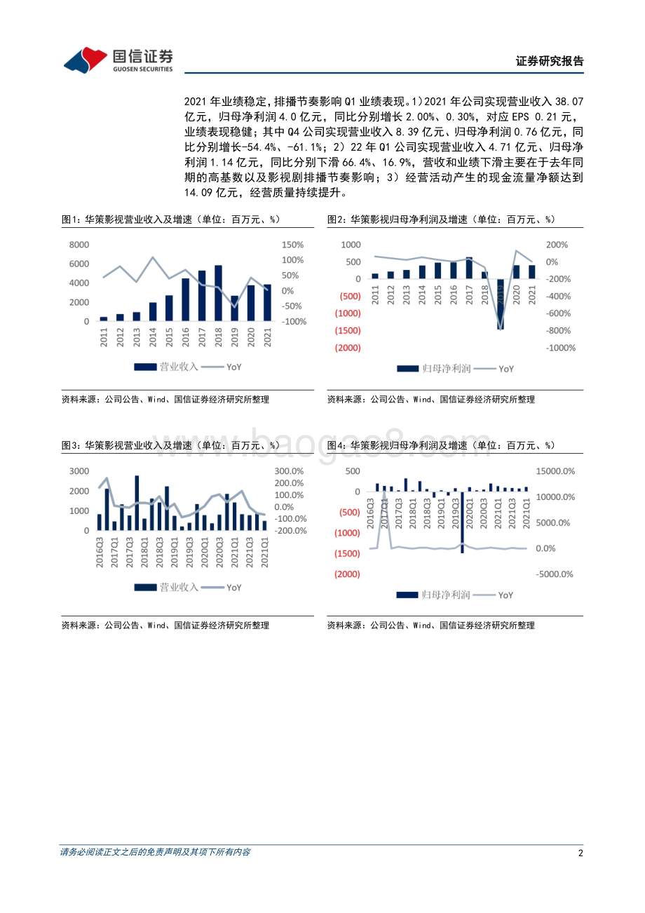 20220429-国信证券-华策影视-300133.SZ-影视剧龙头优势稳固_关注版权运营及元宇宙业务进展_7页_1mb.pdf_第2页