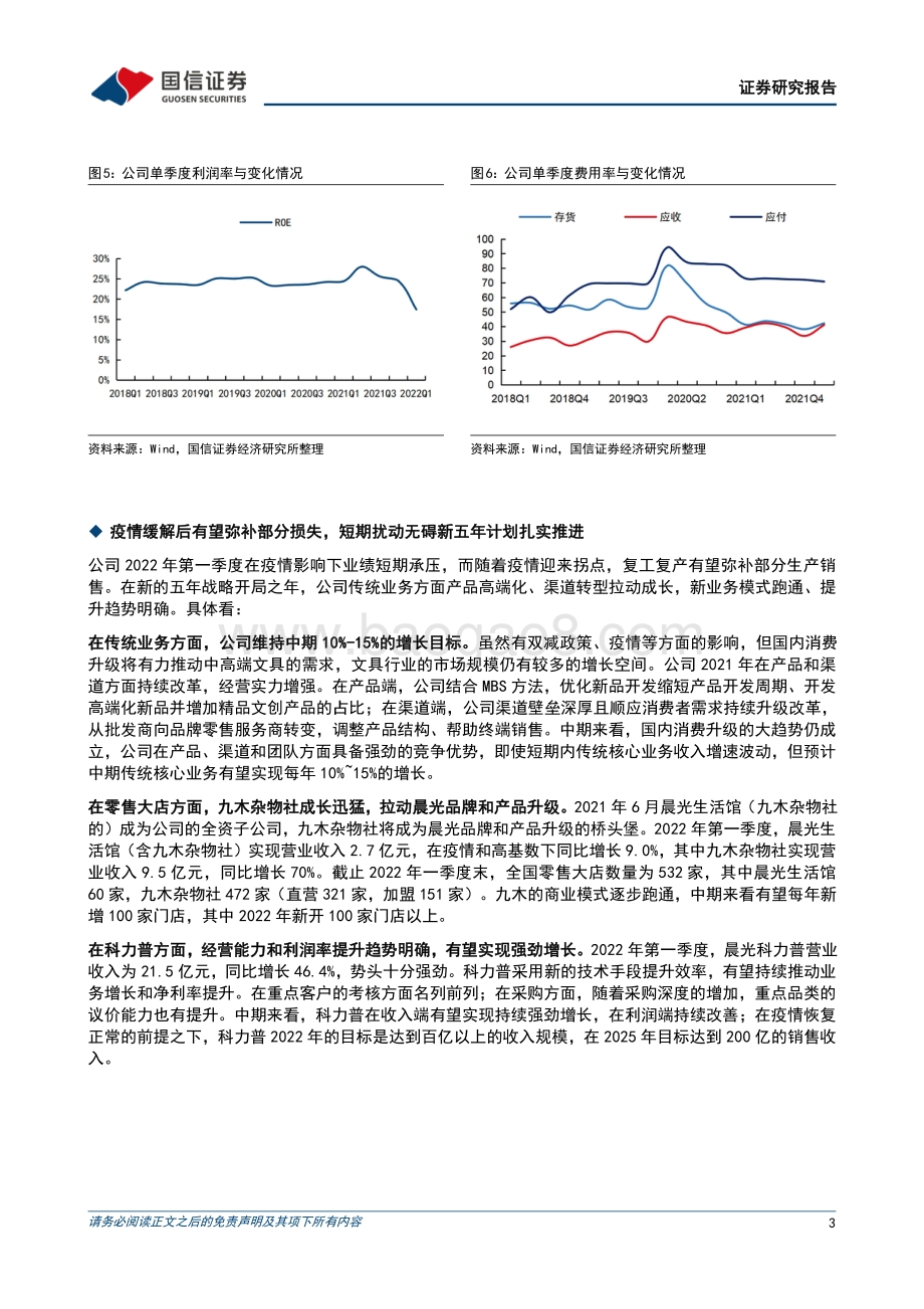 20220429-国信证券-晨光股份-603899.SH-疫情不可抗力影响生产经营_一季度收入增长10.9__7页_1mb.pdf_第3页