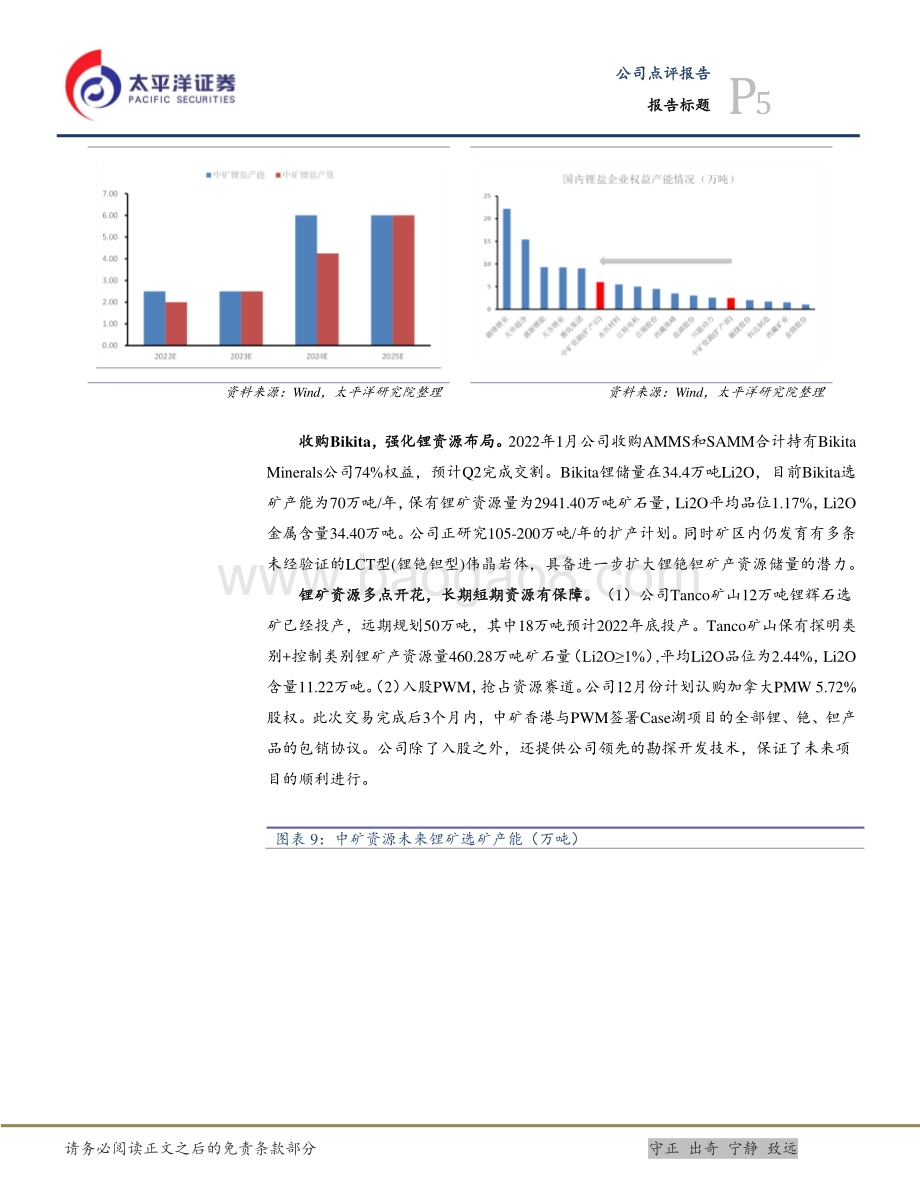 20220427-太平洋-中矿资源-002738.SZ-扩产快速推进_业绩更上一层楼_9页_1mb.pdf_第5页