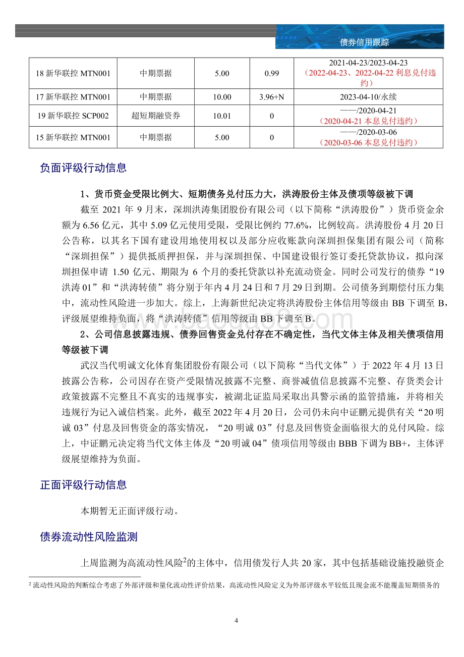 20220425-中诚信国际-信用风险监测周报_18页_749kb.pdf_第4页