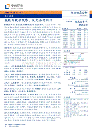20190630-安信证券-电力设备行业动态分析：氢能白皮书发布风光再迎利好_23页_960kb.pdf