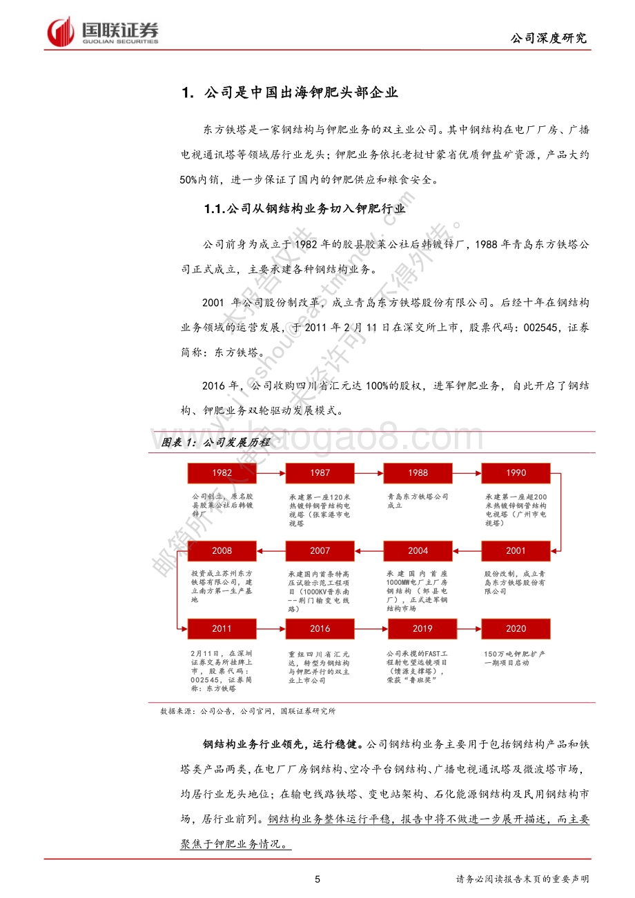 深度报告-20220430-国联证券-东方铁塔-002545.SZ-通胀受益标的_钾肥业务量价双升_24页_1mb.pdf_第5页