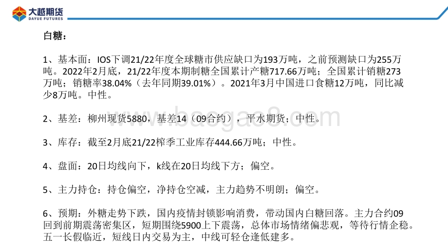 20220428-大越期货-白糖期货早报_22页_1mb.pdf_第2页