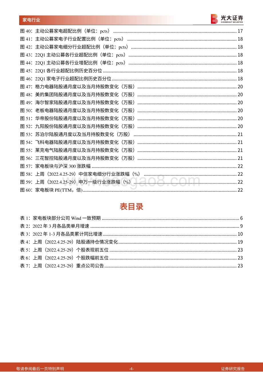 光大证券-家用电器研究周报（2022年第17周）_稳地产信号渐明_家电补贴再加码_25页_1mb.pdf_第4页