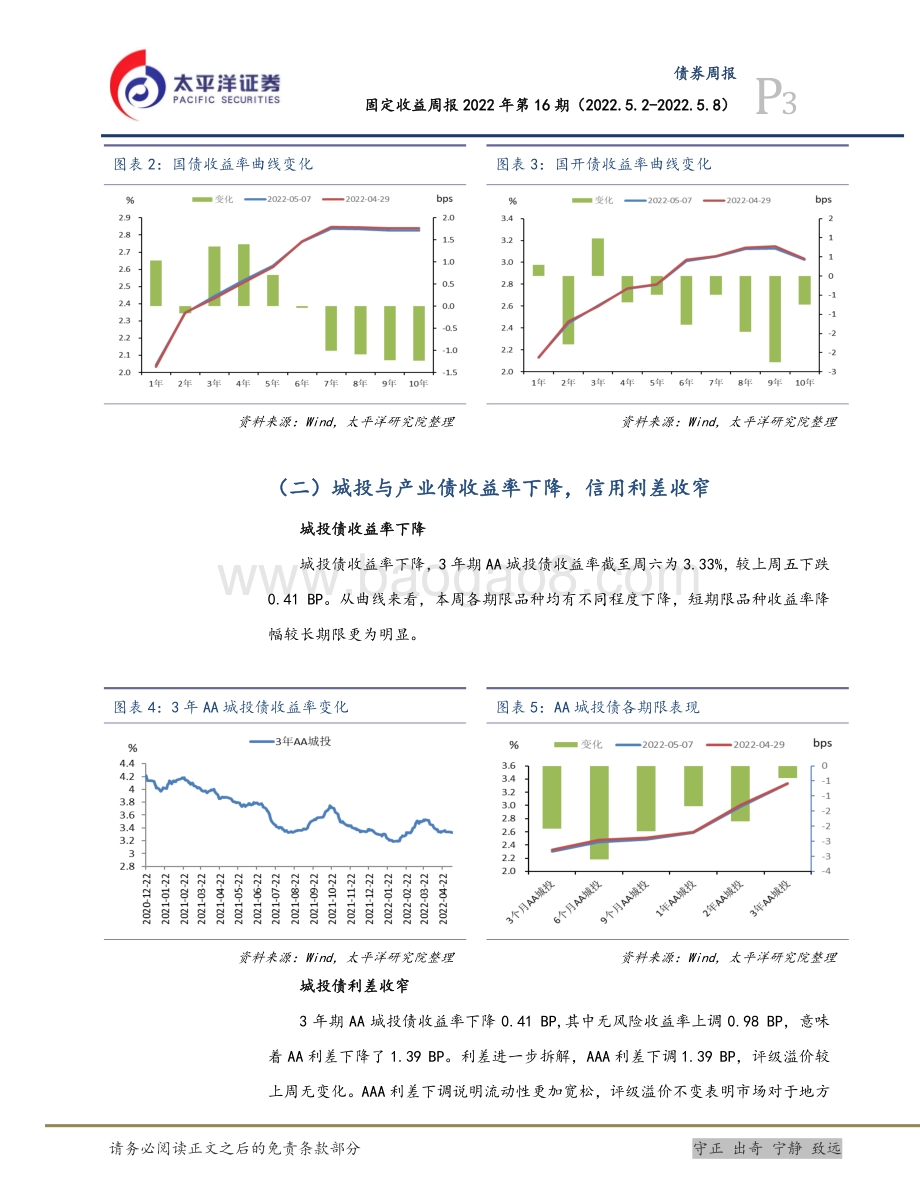 太平洋-固定收益周报2022年第16期_利率债短期处于震荡期_5月转债组合不变_22页_1mb.pdf_第3页