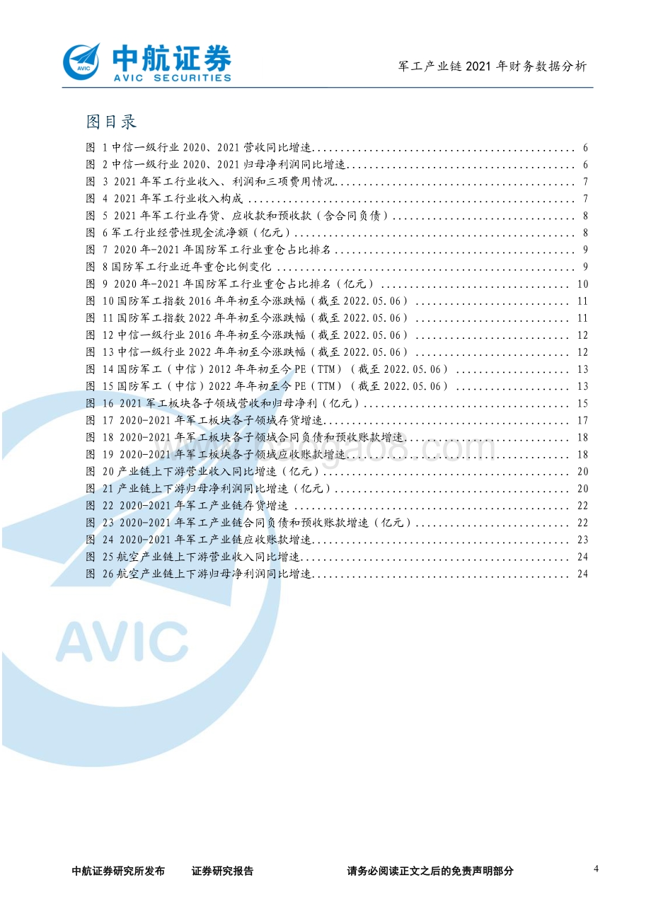 深度报告-20220510-中航证券-军工产业链2021年财务数据分析_火然泉达_日升月恒_33页_1mb.pdf_第4页
