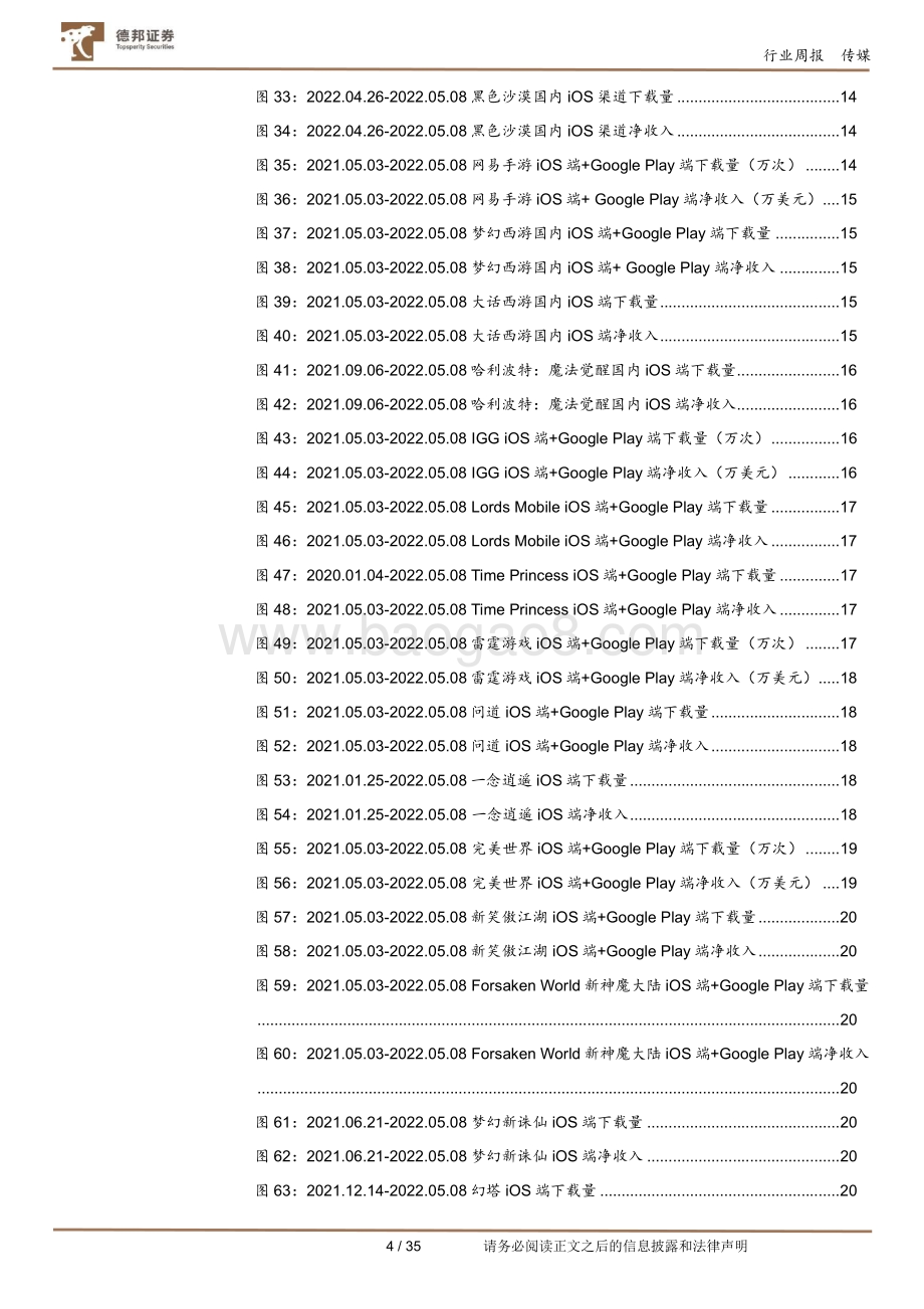 20220510-德邦证券-游戏行业数据周报_4月国内手游市场维持高景气度_腾讯自研手游_暗区突围_即将进行终极测试_35页.pdf_第4页