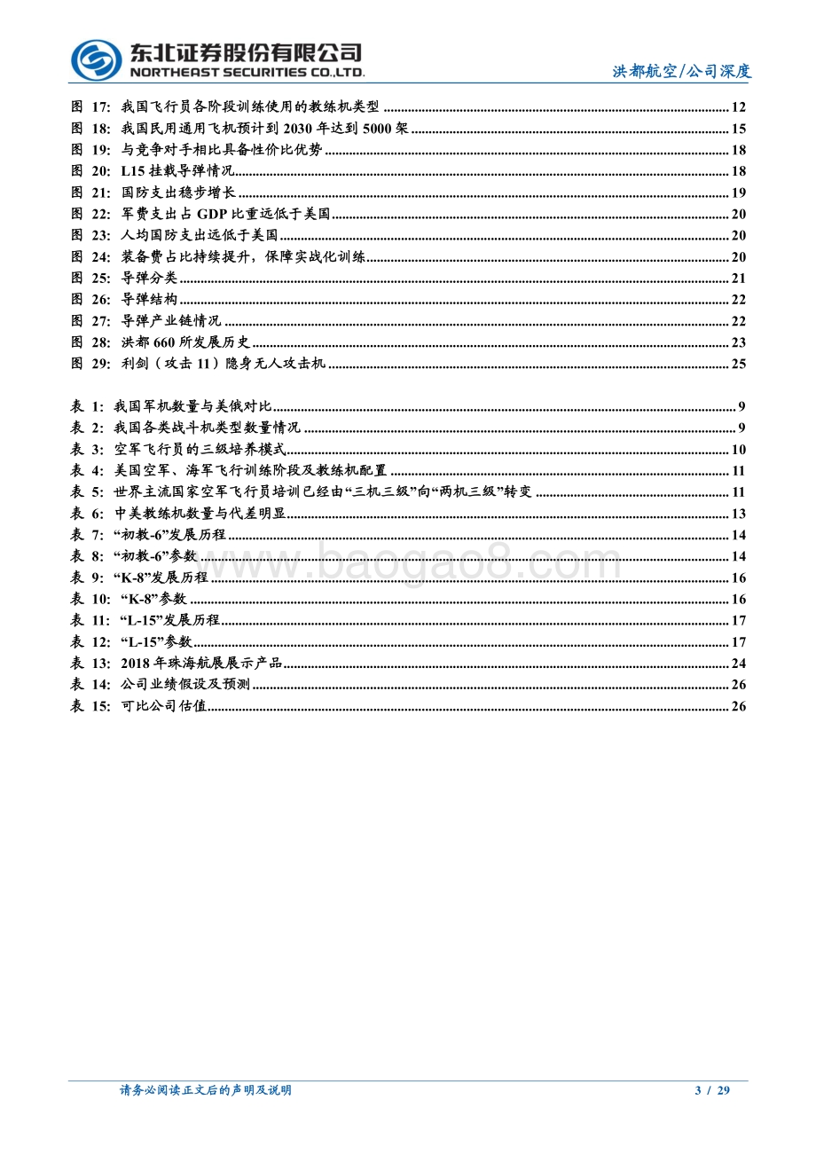 深度报告-东北证券-洪都航空-600316.SH-_教练机+导弹_双轮驱动_需求释放进入加速期_29页_3mb.pdf_第3页