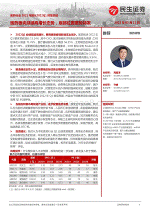 民生证券-医药行业2021年报_2022Q1财报总结_医药板块延续高增长态势_底部位置蓄势待发_55页_5mb.pdf