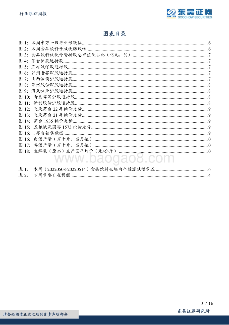 东吴证券-食品饮料行业跟踪周报_小满初晴麦气熏_白酒板块韧性显（策略会总结）_16页_733kb.pdf_第3页