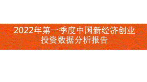 2022年第一季度中国新经济创业投资数据分析报告.pdf