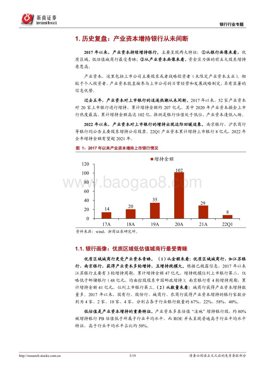 浙商证券-银行行业专题报告_产业增持银行的信号意义_19页_2mb.pdf_第3页