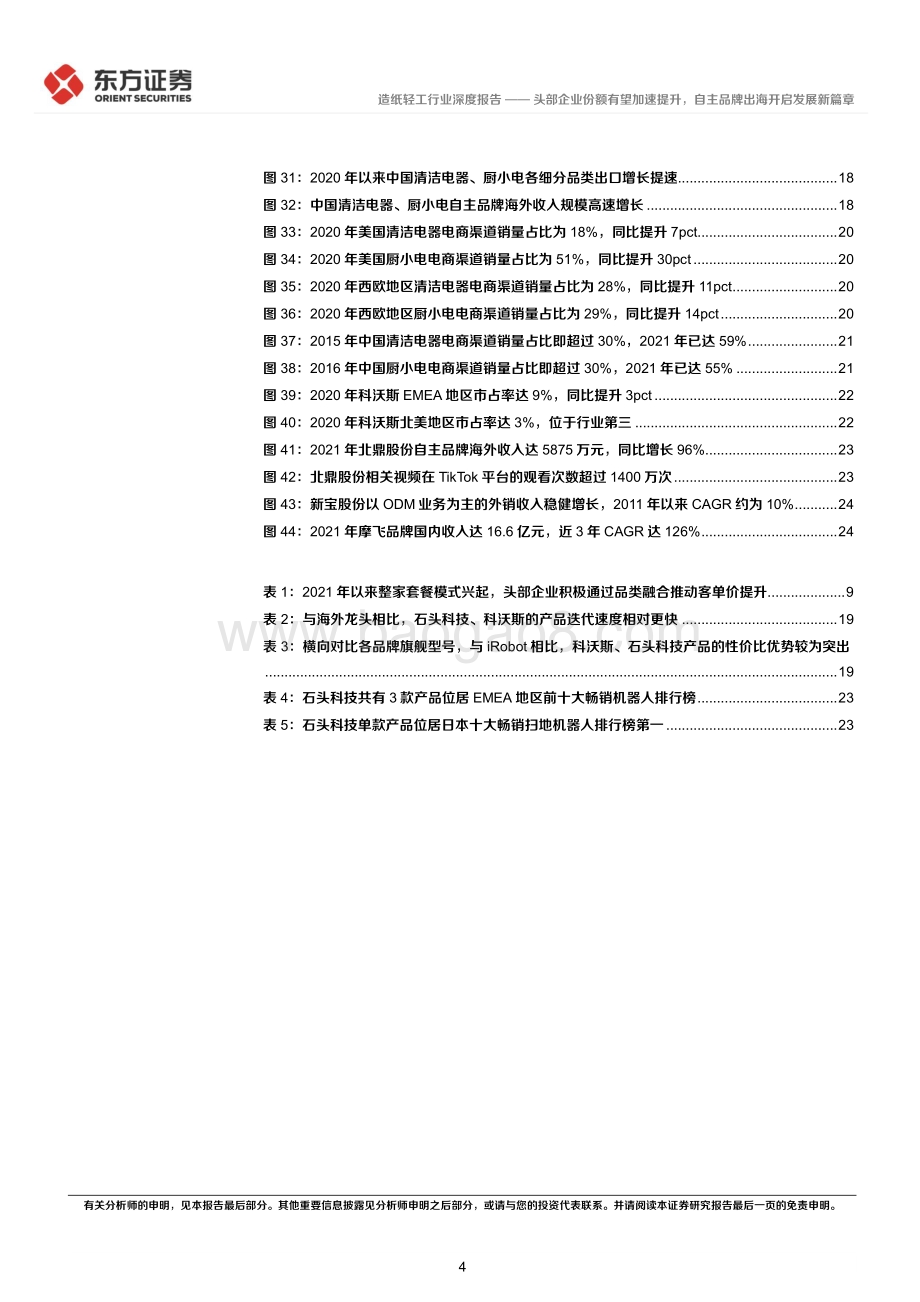 深度报告-东方证券-后疫情时代的投资逻辑之轻工_头部企业份额有望加速提升_自主品牌出海开启发展新篇章_28页_1mb.pdf_第4页