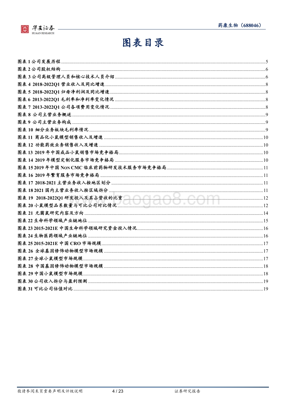 深度报告-华安证券-药康生物-688046.SH-立足动物模型_打造产品+服务_探索行业新边界_23页_2mb.pdf_第4页