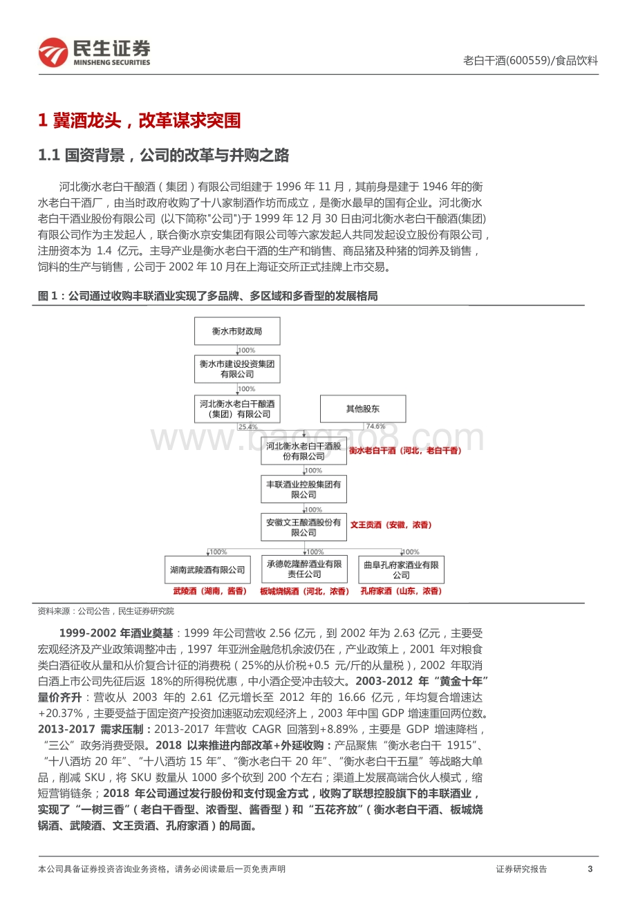 深度报告-民生证券-老白干酒-600559.SH-深度报告_改革蓄力_酒业集团能否扬帆__39页_5mb.pdf_第3页