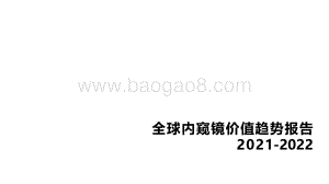 2021-2022全球内窥镜价值趋势报告.pdf