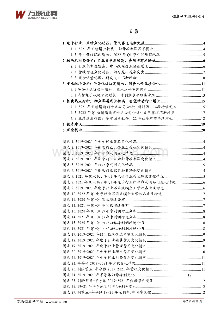 电子行业深度报告：业绩分化明显细分赛道投资价值突出_21页_2mb.pdf_第2页
