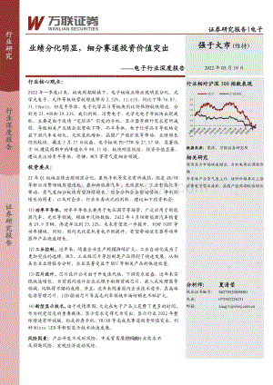 电子行业深度报告：业绩分化明显细分赛道投资价值突出_21页_2mb.pdf